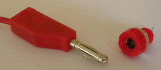 From Left: 4mm Plug, 3mm Chassis Socket