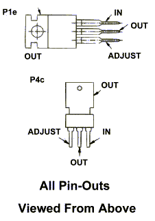 Voltage Regulator Pin-outs